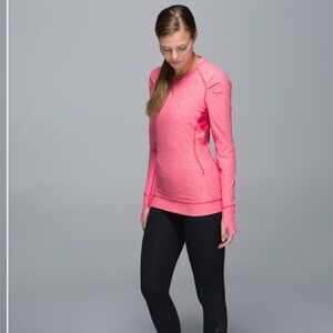 LULULEMON| Think fast Long sleeve* Heathered boom juice | size 8